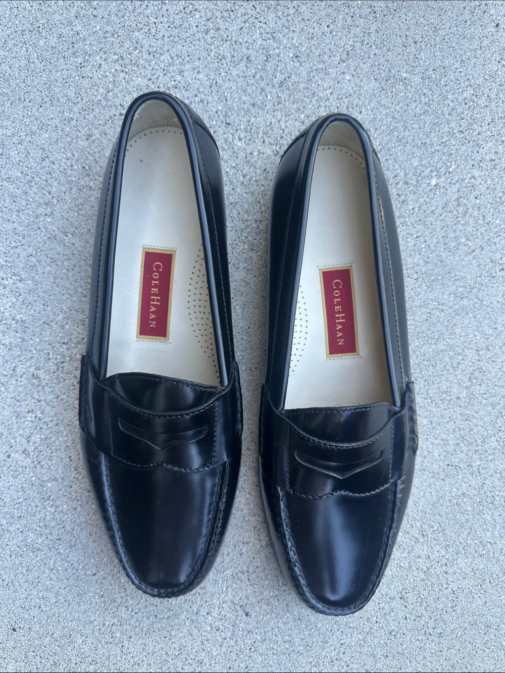 Cole Haan Black Leather Penny Loafers - Men’s Dress Shoes 12 D Never Worn